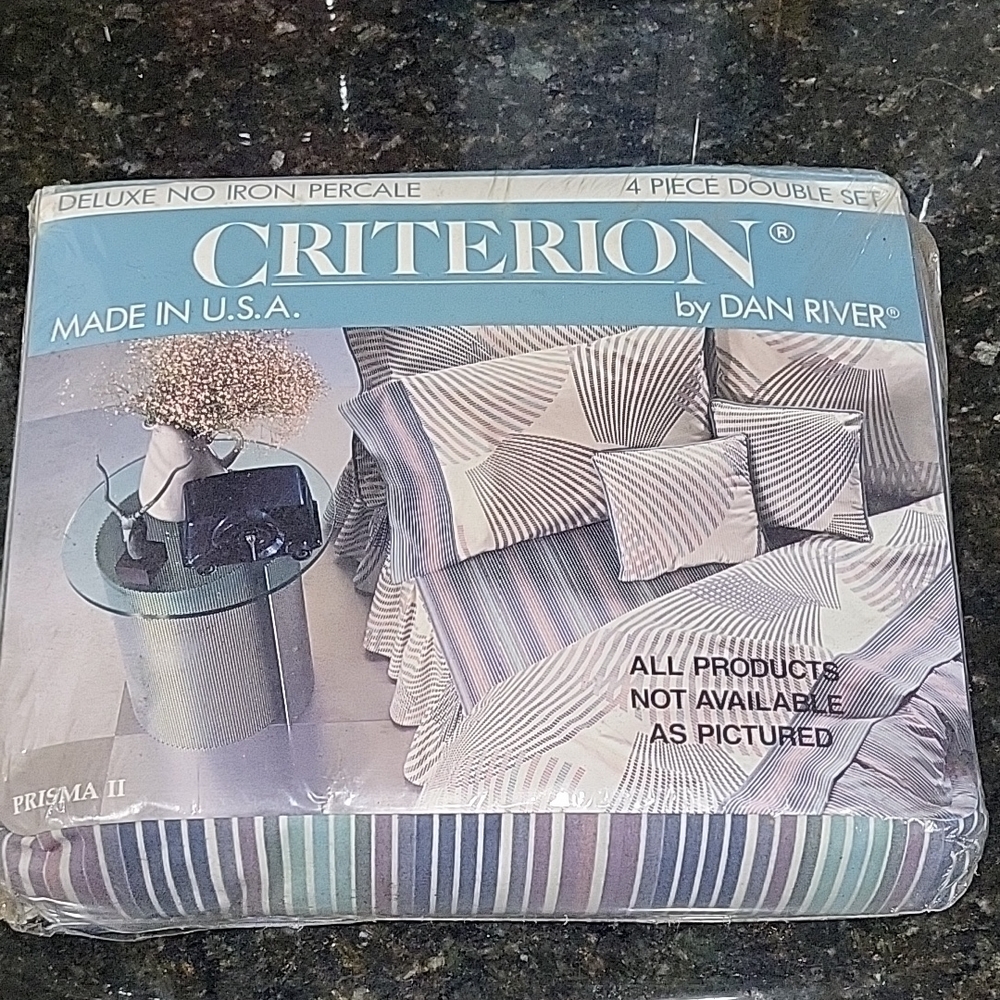 Vintage Striped Bed Sheet Set by Criterion